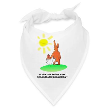 Freundschaft - Die Henne Maja - Bandana - Weiß - Vorne