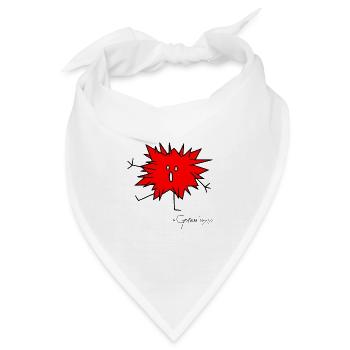 Flauschtier stachelig © Chyropterum Innoxius - Bandana - Weiß - Vorne