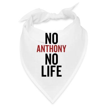 Kein Anthony Kein Leben - Bandana - Weiß - Vorne