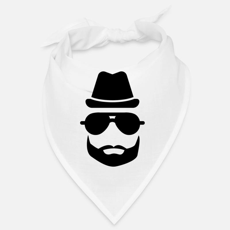 Cool Bartmann ... Hat Sunglasses Beard Bandana