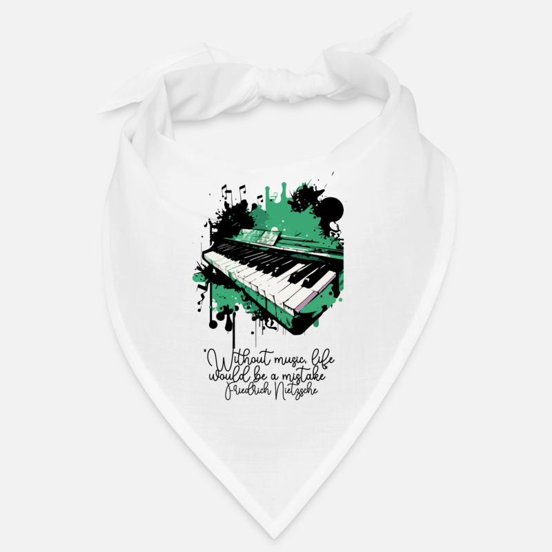 Das Klavier - Bandana - Weiß