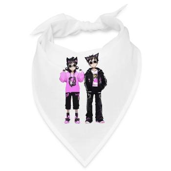 Cosplay Junge und Madchen - Bandana - Weiß - Vorne