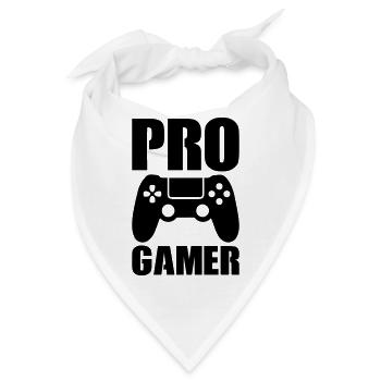pro gamer - Bandana - Weiß - Vorne