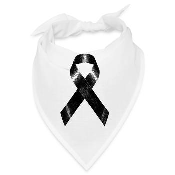 trauer band - Bandana - Weiß - Vorne