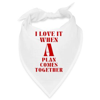 All-Risk-Agentur, Kultserie, Serienfan - Bandana - Weiß - Vorne