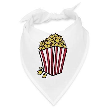 Movies Theater Film Schauen Popcorn Streaming - Bandana - Weiß - Vorne
