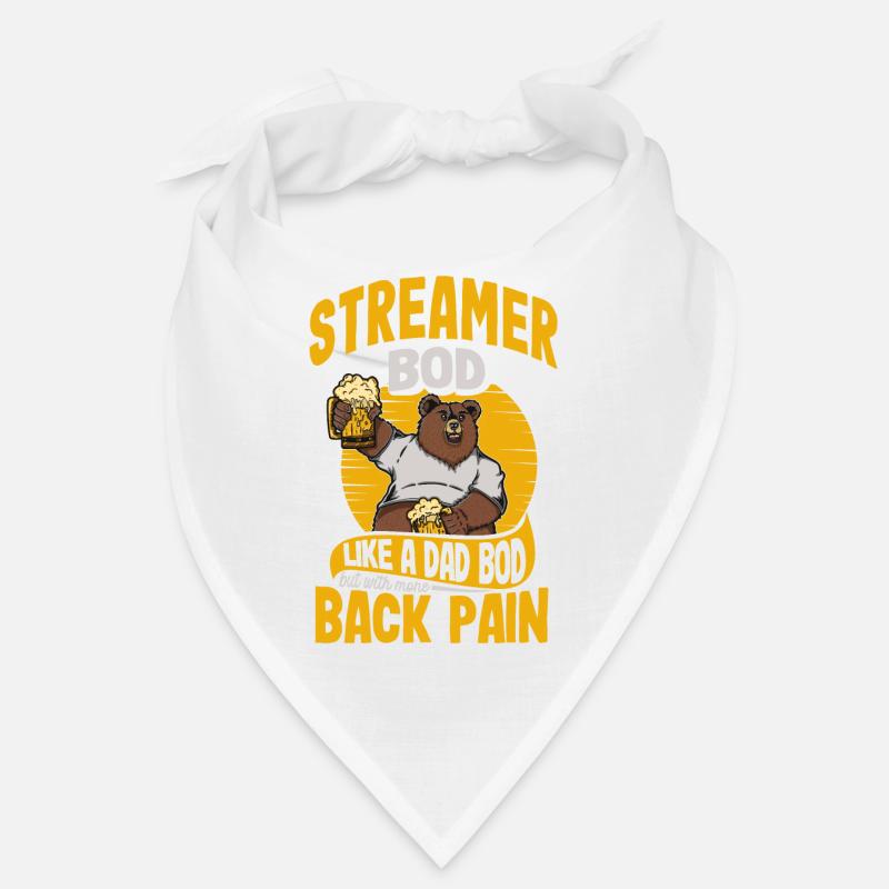 Streamer Bod Like A Dad Bod Content Creator Funny Bandana