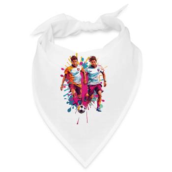 Fußballspieler - Bandana - Weiß - Vorne