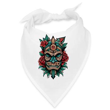 Tiki - Bandana - Weiß - Vorne