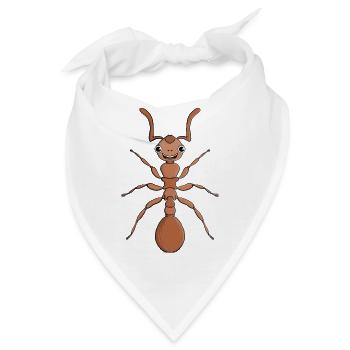 Umarme eine Ameise - Bandana - Weiß - Vorne