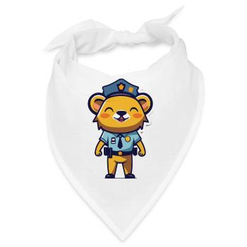 Polizei - Bandana - Weiß - Vorne
