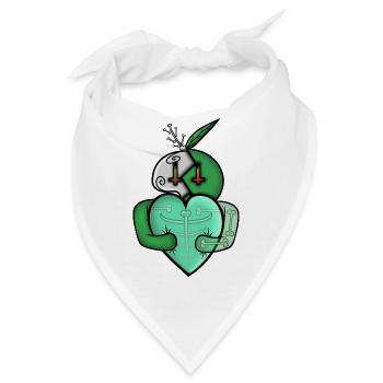 Die ewige Liebe zu Halloween! - Bandana - Weiß - Vorne