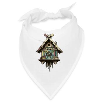 Kuckucksuhr |Typische Deutsch Traditionell Deutsch - Bandana - Weiß - Vorne