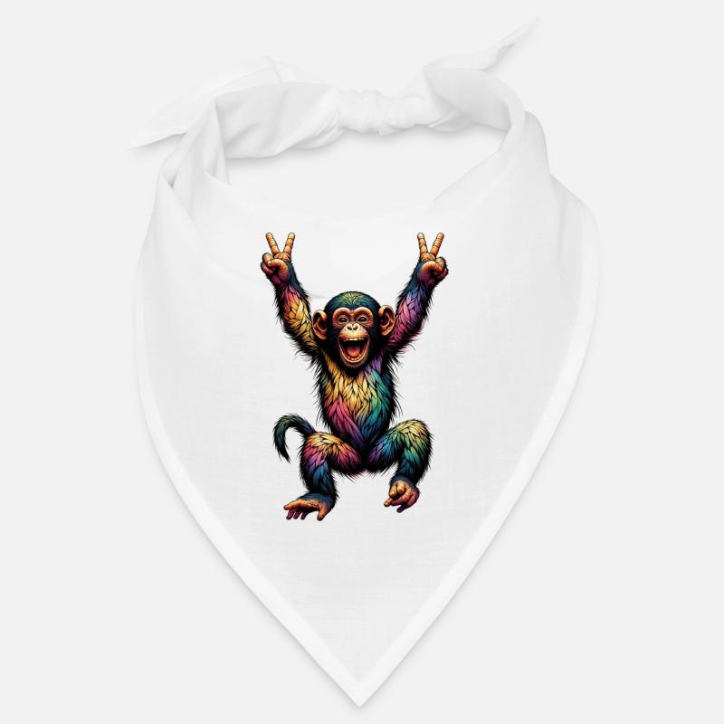 Regenbogen Affe Regenbogenfahne Rainbowcore Bandana