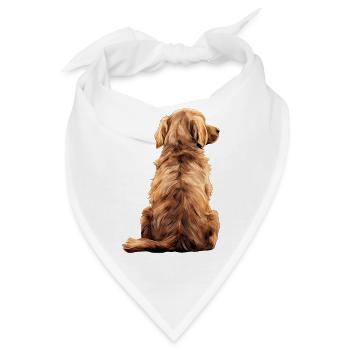 Golden Retriever - Bandana - Weiß - Vorne