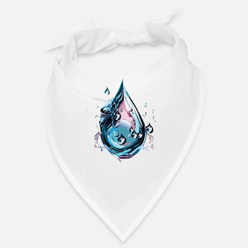 Chrome Water Drop Bandana