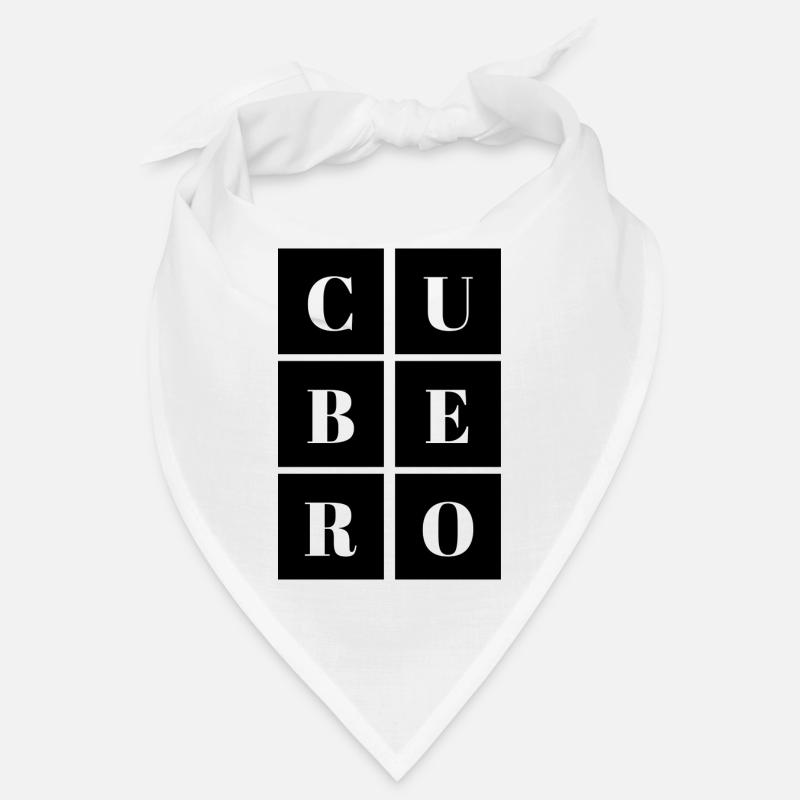 Black & White Square Cube Bandana