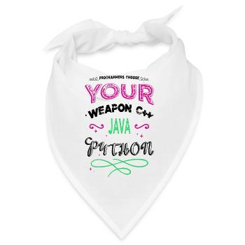 funny software engineering web development bday - Bandana - Weiß - Vorne