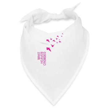 Weißes Kreuz "Make Heaven Crowded" Design - Bandana - Weiß - Vorne