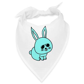 hase comic cool - Bandana - Weiß - Vorne