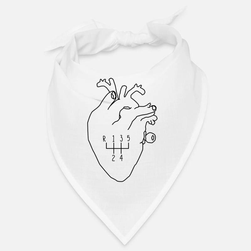 Heart Gear Shift Driver Bandana