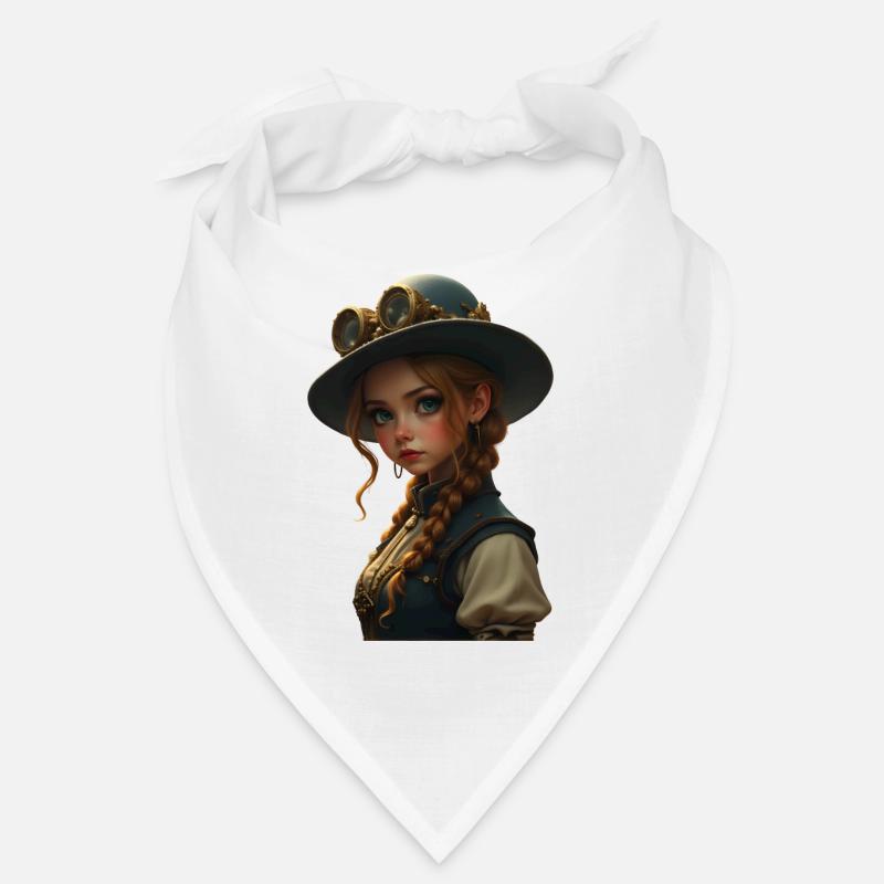 Ms. Fox Steampunk - Bandana - Weiß