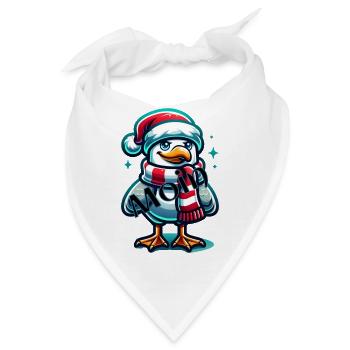 Moin Möwe Weihnachten - Bandana - Weiß - Vorne