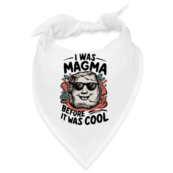 Magma-Humor – Vor Coolness, Geologe - Bandana - Weiß - Vorne