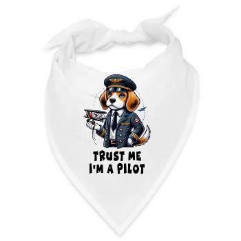 Beagle Pilot - Bandana - Weiß - Vorne