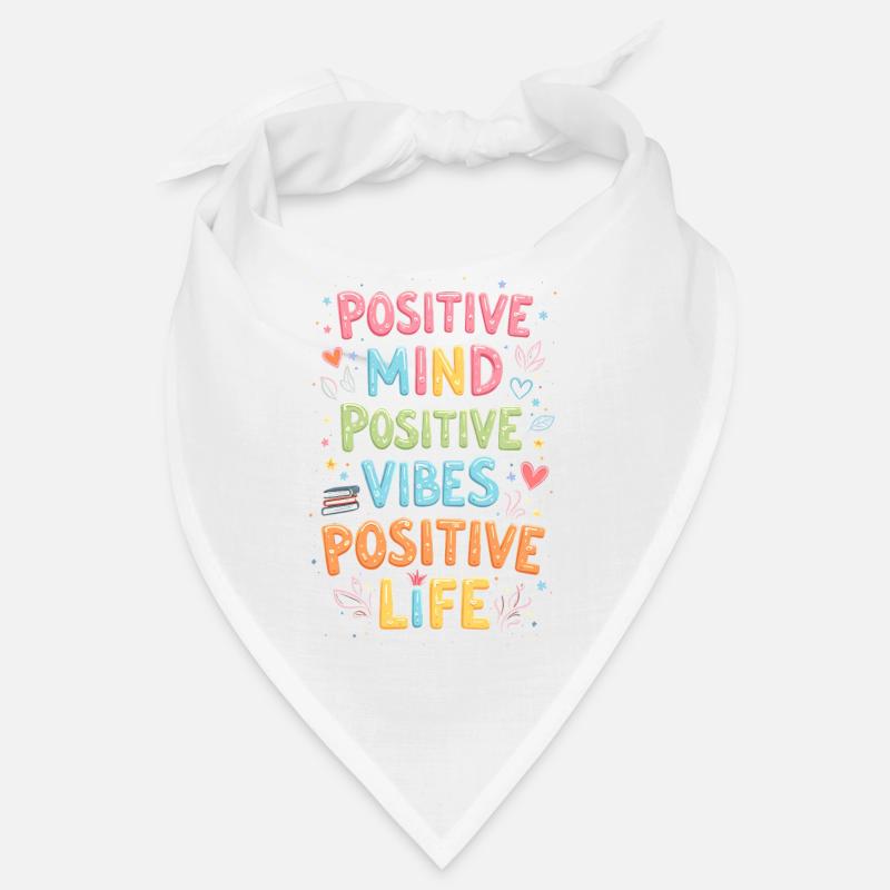 positivité - Bandana - blanc