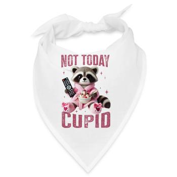 Anti-Valentinstag - Chill Relax - Not Today Cupid - Bandana - Weiß - Vorne