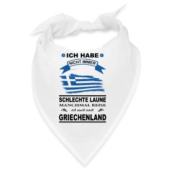 Ich habe nicht immer schlechte laune manchmal.... - Bandana - Weiß - Vorne