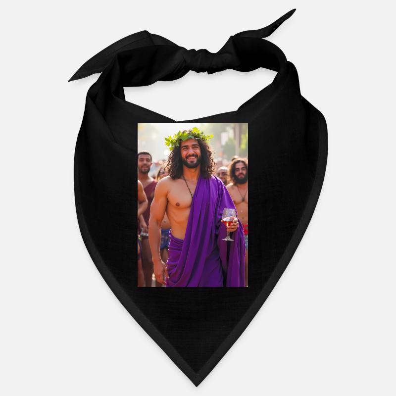 Dionysos, handsome god in grapevine crown Bandana
