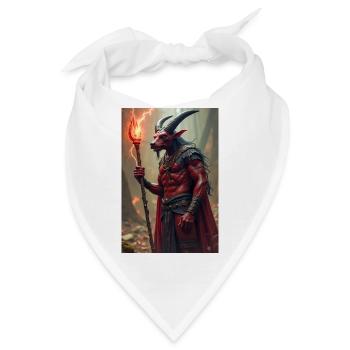 Set, rothäutiger Gott des Chaos, stehend - Bandana - Weiß - Vorne