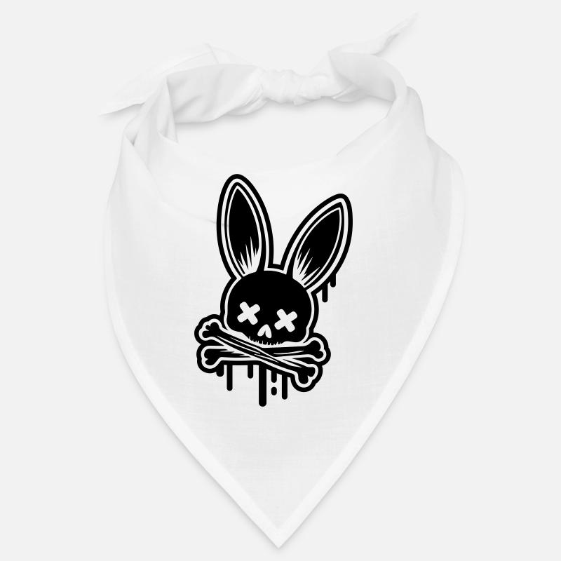 Crâne de lapin Crâne de Pâques Bandana