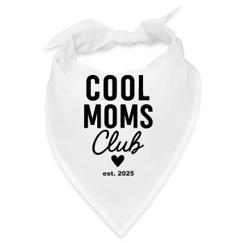 Cool Mums Club est. 2025 - Bandana - Weiß - Vorne