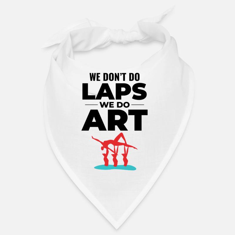 Dynamische akrobatische Silhouette Synchronschwimmen Bandana