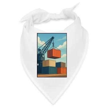 Docker-Transport von Industriecontainern - Bandana - Weiß - Vorne