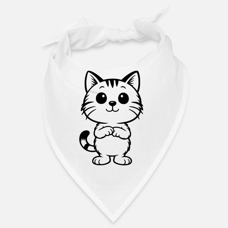 Niedliche Katze getigert Bandana