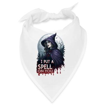 Halloween, ich habe dich verzaubert - Bandana - Weiß - Vorne
