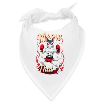 Funny Muay Thai Boxing Muay Thai - Bandana - Weiß - Vorne