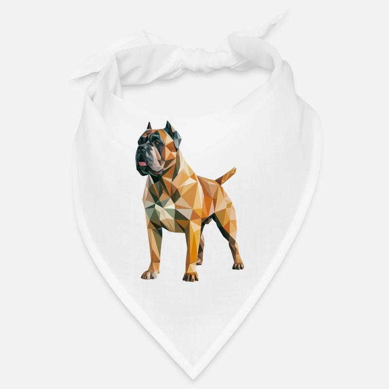 Mastiff - Cool Low Poly  Logo Bandana