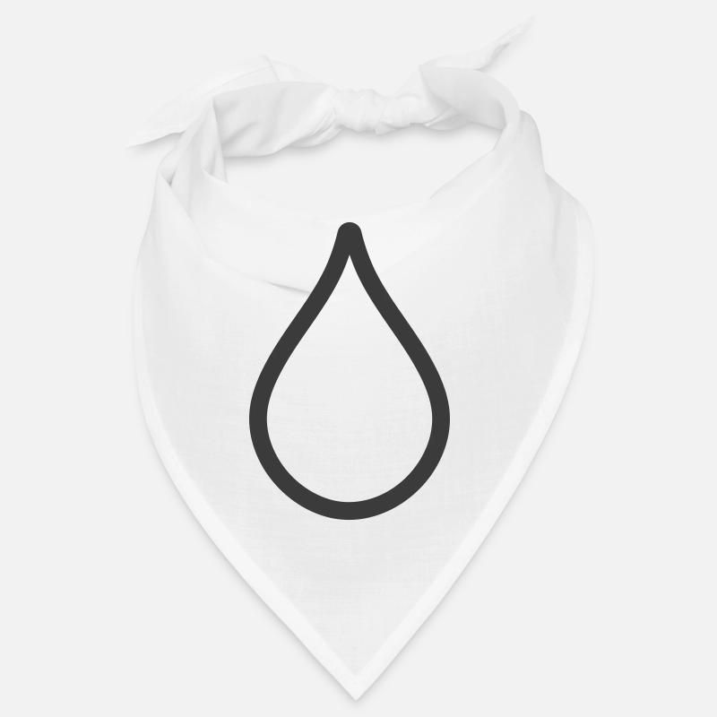 Logo simple de l’icône de la goutte d’eau Bandana