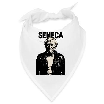Seneca Stoischer Philosoph Rebell Porträt - Bandana - Weiß - Vorne