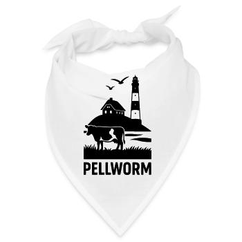 Insel Pellworm - Bandana - Weiß - Vorne