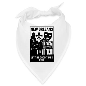 new orleans louisiana USA - Bandana - Weiß - Vorne