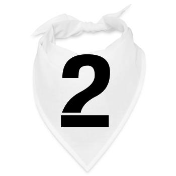 2 - Bandana - Weiß - Vorne