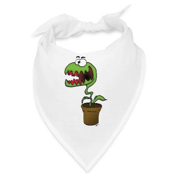 Topfpflanzen-Monster - Bandana - Weiß - Vorne