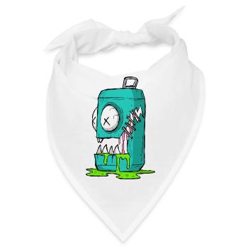 Monster Dose Cartoon Comic - Bandana - Weiß - Vorne