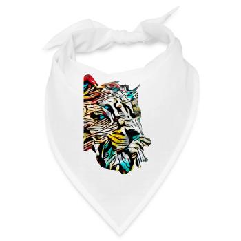 Löwin - Bandana - Weiß - Vorne